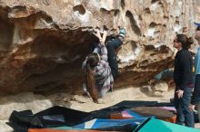 Bouldering in Hueco Tanks on 02/03/2019 with Blue Lizard Climbing and Yoga

Filename: SRM_20190203_1118120.jpg
Aperture: f/4.0
Shutter Speed: 1/500
Body: Canon EOS-1D Mark II
Lens: Canon EF 50mm f/1.8 II