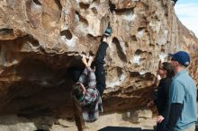 Bouldering in Hueco Tanks on 02/03/2019 with Blue Lizard Climbing and Yoga

Filename: SRM_20190203_1118170.jpg
Aperture: f/4.0
Shutter Speed: 1/640
Body: Canon EOS-1D Mark II
Lens: Canon EF 50mm f/1.8 II