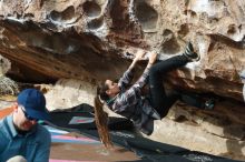 Bouldering in Hueco Tanks on 02/03/2019 with Blue Lizard Climbing and Yoga

Filename: SRM_20190203_1125480.jpg
Aperture: f/4.0
Shutter Speed: 1/400
Body: Canon EOS-1D Mark II
Lens: Canon EF 50mm f/1.8 II