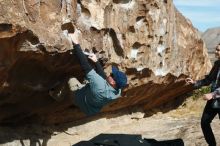 Bouldering in Hueco Tanks on 02/03/2019 with Blue Lizard Climbing and Yoga

Filename: SRM_20190203_1140500.jpg
Aperture: f/4.0
Shutter Speed: 1/1600
Body: Canon EOS-1D Mark II
Lens: Canon EF 50mm f/1.8 II