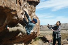 Bouldering in Hueco Tanks on 02/03/2019 with Blue Lizard Climbing and Yoga

Filename: SRM_20190203_1140560.jpg
Aperture: f/4.0
Shutter Speed: 1/1600
Body: Canon EOS-1D Mark II
Lens: Canon EF 50mm f/1.8 II