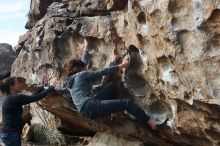 Bouldering in Hueco Tanks on 02/03/2019 with Blue Lizard Climbing and Yoga

Filename: SRM_20190203_1143420.jpg
Aperture: f/4.0
Shutter Speed: 1/400
Body: Canon EOS-1D Mark II
Lens: Canon EF 50mm f/1.8 II