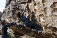 Bouldering in Hueco Tanks on 02/03/2019 with Blue Lizard Climbing and Yoga

Filename: SRM_20190203_1143510.jpg
Aperture: f/4.0
Shutter Speed: 1/400
Body: Canon EOS-1D Mark II
Lens: Canon EF 50mm f/1.8 II