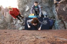 Bouldering in Hueco Tanks on 02/03/2019 with Blue Lizard Climbing and Yoga

Filename: SRM_20190203_1214440.jpg
Aperture: f/5.6
Shutter Speed: 1/160
Body: Canon EOS-1D Mark II
Lens: Canon EF 16-35mm f/2.8 L