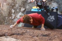 Bouldering in Hueco Tanks on 02/03/2019 with Blue Lizard Climbing and Yoga

Filename: SRM_20190203_1218590.jpg
Aperture: f/5.6
Shutter Speed: 1/200
Body: Canon EOS-1D Mark II
Lens: Canon EF 16-35mm f/2.8 L