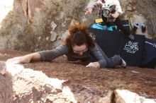 Bouldering in Hueco Tanks on 02/03/2019 with Blue Lizard Climbing and Yoga

Filename: SRM_20190203_1223130.jpg
Aperture: f/5.6
Shutter Speed: 1/250
Body: Canon EOS-1D Mark II
Lens: Canon EF 16-35mm f/2.8 L