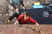 Bouldering in Hueco Tanks on 02/03/2019 with Blue Lizard Climbing and Yoga

Filename: SRM_20190203_1231540.jpg
Aperture: f/5.6
Shutter Speed: 1/200
Body: Canon EOS-1D Mark II
Lens: Canon EF 16-35mm f/2.8 L