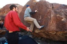 Bouldering in Hueco Tanks on 02/03/2019 with Blue Lizard Climbing and Yoga

Filename: SRM_20190203_1238180.jpg
Aperture: f/5.6
Shutter Speed: 1/320
Body: Canon EOS-1D Mark II
Lens: Canon EF 16-35mm f/2.8 L