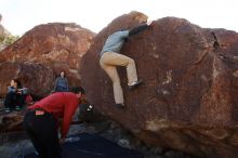 Bouldering in Hueco Tanks on 02/03/2019 with Blue Lizard Climbing and Yoga

Filename: SRM_20190203_1238360.jpg
Aperture: f/5.6
Shutter Speed: 1/500
Body: Canon EOS-1D Mark II
Lens: Canon EF 16-35mm f/2.8 L
