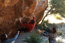 Bouldering in Hueco Tanks on 02/03/2019 with Blue Lizard Climbing and Yoga

Filename: SRM_20190203_1255240.jpg
Aperture: f/3.5
Shutter Speed: 1/320
Body: Canon EOS-1D Mark II
Lens: Canon EF 50mm f/1.8 II
