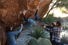 Bouldering in Hueco Tanks on 02/03/2019 with Blue Lizard Climbing and Yoga

Filename: SRM_20190203_1256460.jpg
Aperture: f/3.5
Shutter Speed: 1/250
Body: Canon EOS-1D Mark II
Lens: Canon EF 50mm f/1.8 II