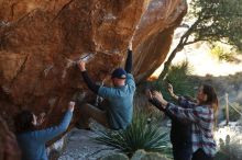 Bouldering in Hueco Tanks on 02/03/2019 with Blue Lizard Climbing and Yoga

Filename: SRM_20190203_1256510.jpg
Aperture: f/3.5
Shutter Speed: 1/320
Body: Canon EOS-1D Mark II
Lens: Canon EF 50mm f/1.8 II