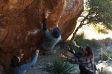Bouldering in Hueco Tanks on 02/03/2019 with Blue Lizard Climbing and Yoga

Filename: SRM_20190203_1256550.jpg
Aperture: f/3.5
Shutter Speed: 1/400
Body: Canon EOS-1D Mark II
Lens: Canon EF 50mm f/1.8 II