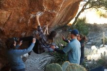 Bouldering in Hueco Tanks on 02/03/2019 with Blue Lizard Climbing and Yoga

Filename: SRM_20190203_1257500.jpg
Aperture: f/3.5
Shutter Speed: 1/320
Body: Canon EOS-1D Mark II
Lens: Canon EF 50mm f/1.8 II