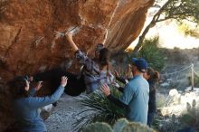 Bouldering in Hueco Tanks on 02/03/2019 with Blue Lizard Climbing and Yoga

Filename: SRM_20190203_1257510.jpg
Aperture: f/3.5
Shutter Speed: 1/320
Body: Canon EOS-1D Mark II
Lens: Canon EF 50mm f/1.8 II