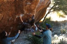 Bouldering in Hueco Tanks on 02/03/2019 with Blue Lizard Climbing and Yoga

Filename: SRM_20190203_1257560.jpg
Aperture: f/3.5
Shutter Speed: 1/400
Body: Canon EOS-1D Mark II
Lens: Canon EF 50mm f/1.8 II