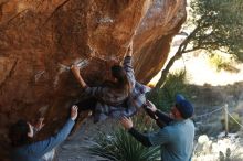 Bouldering in Hueco Tanks on 02/03/2019 with Blue Lizard Climbing and Yoga

Filename: SRM_20190203_1257580.jpg
Aperture: f/3.5
Shutter Speed: 1/400
Body: Canon EOS-1D Mark II
Lens: Canon EF 50mm f/1.8 II