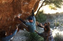Bouldering in Hueco Tanks on 02/03/2019 with Blue Lizard Climbing and Yoga

Filename: SRM_20190203_1304180.jpg
Aperture: f/3.5
Shutter Speed: 1/320
Body: Canon EOS-1D Mark II
Lens: Canon EF 50mm f/1.8 II