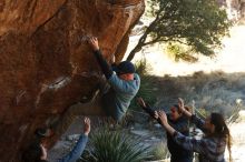 Bouldering in Hueco Tanks on 02/03/2019 with Blue Lizard Climbing and Yoga

Filename: SRM_20190203_1304330.jpg
Aperture: f/3.5
Shutter Speed: 1/500
Body: Canon EOS-1D Mark II
Lens: Canon EF 50mm f/1.8 II