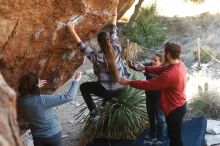 Bouldering in Hueco Tanks on 02/03/2019 with Blue Lizard Climbing and Yoga

Filename: SRM_20190203_1306420.jpg
Aperture: f/3.5
Shutter Speed: 1/200
Body: Canon EOS-1D Mark II
Lens: Canon EF 50mm f/1.8 II