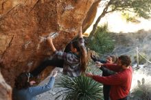 Bouldering in Hueco Tanks on 02/03/2019 with Blue Lizard Climbing and Yoga

Filename: SRM_20190203_1306540.jpg
Aperture: f/3.5
Shutter Speed: 1/250
Body: Canon EOS-1D Mark II
Lens: Canon EF 50mm f/1.8 II