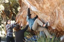 Bouldering in Hueco Tanks on 02/03/2019 with Blue Lizard Climbing and Yoga

Filename: SRM_20190203_1322020.jpg
Aperture: f/3.5
Shutter Speed: 1/250
Body: Canon EOS-1D Mark II
Lens: Canon EF 50mm f/1.8 II