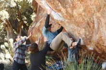 Bouldering in Hueco Tanks on 02/03/2019 with Blue Lizard Climbing and Yoga

Filename: SRM_20190203_1322040.jpg
Aperture: f/3.5
Shutter Speed: 1/250
Body: Canon EOS-1D Mark II
Lens: Canon EF 50mm f/1.8 II