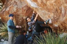 Bouldering in Hueco Tanks on 02/03/2019 with Blue Lizard Climbing and Yoga

Filename: SRM_20190203_1324510.jpg
Aperture: f/3.5
Shutter Speed: 1/320
Body: Canon EOS-1D Mark II
Lens: Canon EF 50mm f/1.8 II