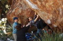 Bouldering in Hueco Tanks on 02/03/2019 with Blue Lizard Climbing and Yoga

Filename: SRM_20190203_1325370.jpg
Aperture: f/4.5
Shutter Speed: 1/250
Body: Canon EOS-1D Mark II
Lens: Canon EF 50mm f/1.8 II