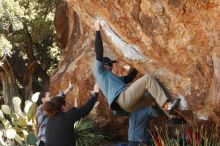 Bouldering in Hueco Tanks on 02/03/2019 with Blue Lizard Climbing and Yoga

Filename: SRM_20190203_1328520.jpg
Aperture: f/4.5
Shutter Speed: 1/250
Body: Canon EOS-1D Mark II
Lens: Canon EF 50mm f/1.8 II