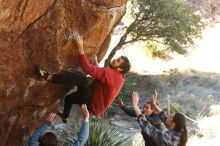 Bouldering in Hueco Tanks on 02/03/2019 with Blue Lizard Climbing and Yoga

Filename: SRM_20190203_1330070.jpg
Aperture: f/4.0
Shutter Speed: 1/250
Body: Canon EOS-1D Mark II
Lens: Canon EF 50mm f/1.8 II