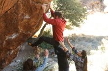 Bouldering in Hueco Tanks on 02/03/2019 with Blue Lizard Climbing and Yoga

Filename: SRM_20190203_1330130.jpg
Aperture: f/4.0
Shutter Speed: 1/250
Body: Canon EOS-1D Mark II
Lens: Canon EF 50mm f/1.8 II