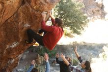 Bouldering in Hueco Tanks on 02/03/2019 with Blue Lizard Climbing and Yoga

Filename: SRM_20190203_1330140.jpg
Aperture: f/4.0
Shutter Speed: 1/250
Body: Canon EOS-1D Mark II
Lens: Canon EF 50mm f/1.8 II