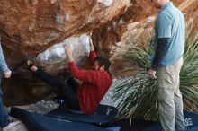 Bouldering in Hueco Tanks on 02/03/2019 with Blue Lizard Climbing and Yoga

Filename: SRM_20190203_1343050.jpg
Aperture: f/4.0
Shutter Speed: 1/250
Body: Canon EOS-1D Mark II
Lens: Canon EF 50mm f/1.8 II