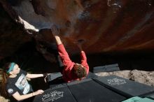 Bouldering in Hueco Tanks on 02/03/2019 with Blue Lizard Climbing and Yoga

Filename: SRM_20190203_1418400.jpg
Aperture: f/6.3
Shutter Speed: 1/250
Body: Canon EOS-1D Mark II
Lens: Canon EF 16-35mm f/2.8 L