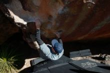 Bouldering in Hueco Tanks on 02/03/2019 with Blue Lizard Climbing and Yoga

Filename: SRM_20190203_1421450.jpg
Aperture: f/6.3
Shutter Speed: 1/250
Body: Canon EOS-1D Mark II
Lens: Canon EF 16-35mm f/2.8 L