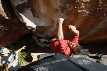 Bouldering in Hueco Tanks on 02/03/2019 with Blue Lizard Climbing and Yoga

Filename: SRM_20190203_1426550.jpg
Aperture: f/5.6
Shutter Speed: 1/250
Body: Canon EOS-1D Mark II
Lens: Canon EF 16-35mm f/2.8 L