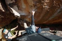 Bouldering in Hueco Tanks on 02/03/2019 with Blue Lizard Climbing and Yoga

Filename: SRM_20190203_1428360.jpg
Aperture: f/5.6
Shutter Speed: 1/250
Body: Canon EOS-1D Mark II
Lens: Canon EF 16-35mm f/2.8 L