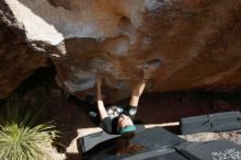 Bouldering in Hueco Tanks on 02/03/2019 with Blue Lizard Climbing and Yoga

Filename: SRM_20190203_1429260.jpg
Aperture: f/5.6
Shutter Speed: 1/250
Body: Canon EOS-1D Mark II
Lens: Canon EF 16-35mm f/2.8 L