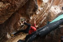 Bouldering in Hueco Tanks on 02/03/2019 with Blue Lizard Climbing and Yoga

Filename: SRM_20190203_1446140.jpg
Aperture: f/5.6
Shutter Speed: 1/250
Body: Canon EOS-1D Mark II
Lens: Canon EF 16-35mm f/2.8 L