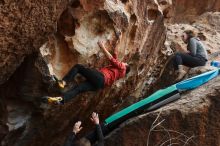 Bouldering in Hueco Tanks on 02/03/2019 with Blue Lizard Climbing and Yoga

Filename: SRM_20190203_1446390.jpg
Aperture: f/5.6
Shutter Speed: 1/640
Body: Canon EOS-1D Mark II
Lens: Canon EF 16-35mm f/2.8 L