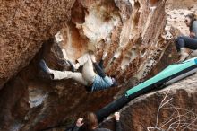 Bouldering in Hueco Tanks on 02/03/2019 with Blue Lizard Climbing and Yoga

Filename: SRM_20190203_1448320.jpg
Aperture: f/5.6
Shutter Speed: 1/320
Body: Canon EOS-1D Mark II
Lens: Canon EF 16-35mm f/2.8 L