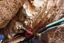 Bouldering in Hueco Tanks on 02/03/2019 with Blue Lizard Climbing and Yoga

Filename: SRM_20190203_1450390.jpg
Aperture: f/5.6
Shutter Speed: 1/250
Body: Canon EOS-1D Mark II
Lens: Canon EF 16-35mm f/2.8 L