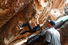 Bouldering in Hueco Tanks on 02/03/2019 with Blue Lizard Climbing and Yoga

Filename: SRM_20190203_1453070.jpg
Aperture: f/5.6
Shutter Speed: 1/250
Body: Canon EOS-1D Mark II
Lens: Canon EF 16-35mm f/2.8 L