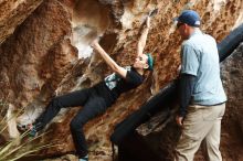 Bouldering in Hueco Tanks on 02/03/2019 with Blue Lizard Climbing and Yoga

Filename: SRM_20190203_1456360.jpg
Aperture: f/4.0
Shutter Speed: 1/200
Body: Canon EOS-1D Mark II
Lens: Canon EF 50mm f/1.8 II