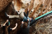 Bouldering in Hueco Tanks on 02/03/2019 with Blue Lizard Climbing and Yoga

Filename: SRM_20190203_1458170.jpg
Aperture: f/4.0
Shutter Speed: 1/400
Body: Canon EOS-1D Mark II
Lens: Canon EF 50mm f/1.8 II