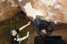 Bouldering in Hueco Tanks on 02/03/2019 with Blue Lizard Climbing and Yoga

Filename: SRM_20190203_1459580.jpg
Aperture: f/4.0
Shutter Speed: 1/400
Body: Canon EOS-1D Mark II
Lens: Canon EF 50mm f/1.8 II