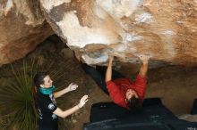 Bouldering in Hueco Tanks on 02/03/2019 with Blue Lizard Climbing and Yoga

Filename: SRM_20190203_1501270.jpg
Aperture: f/4.0
Shutter Speed: 1/500
Body: Canon EOS-1D Mark II
Lens: Canon EF 50mm f/1.8 II