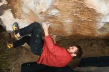 Bouldering in Hueco Tanks on 02/03/2019 with Blue Lizard Climbing and Yoga

Filename: SRM_20190203_1505200.jpg
Aperture: f/4.0
Shutter Speed: 1/640
Body: Canon EOS-1D Mark II
Lens: Canon EF 50mm f/1.8 II