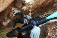 Bouldering in Hueco Tanks on 02/03/2019 with Blue Lizard Climbing and Yoga

Filename: SRM_20190203_1510030.jpg
Aperture: f/4.0
Shutter Speed: 1/320
Body: Canon EOS-1D Mark II
Lens: Canon EF 50mm f/1.8 II